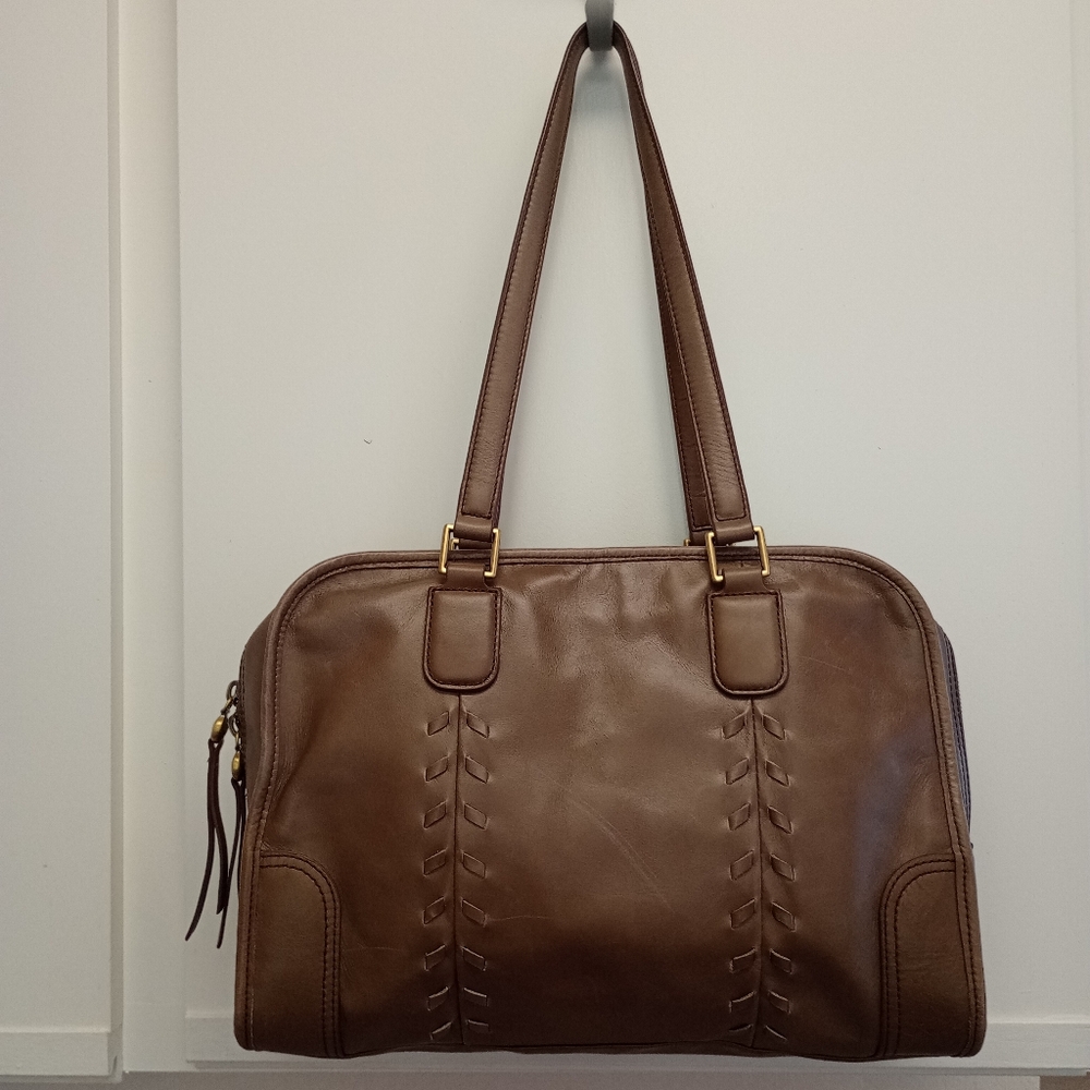 HOBO Brown Leather Tote Bag
